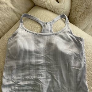 BLUE LULULEMON TANK | SIZE 8, CROPPED